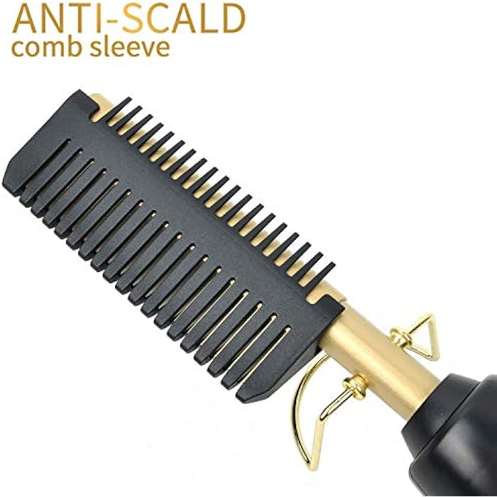 Electric Hair Straightener Brush Wet & Dry for Men - Image 4